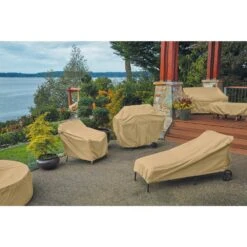 Terrazzo 40 In. Rectangular Fire Pit Table Cover -Fire Place Store classic accessories fire pit covers and accessories 55 821 022001 ec a0 1000
