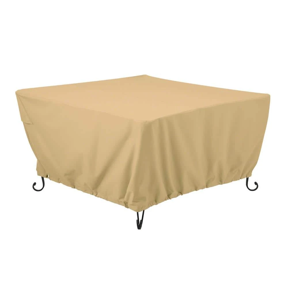 Terrazzo 42 In. Square Fire Pit Table Cover 1 Terrazzo 42 In. Square Fire Pit Table Cover