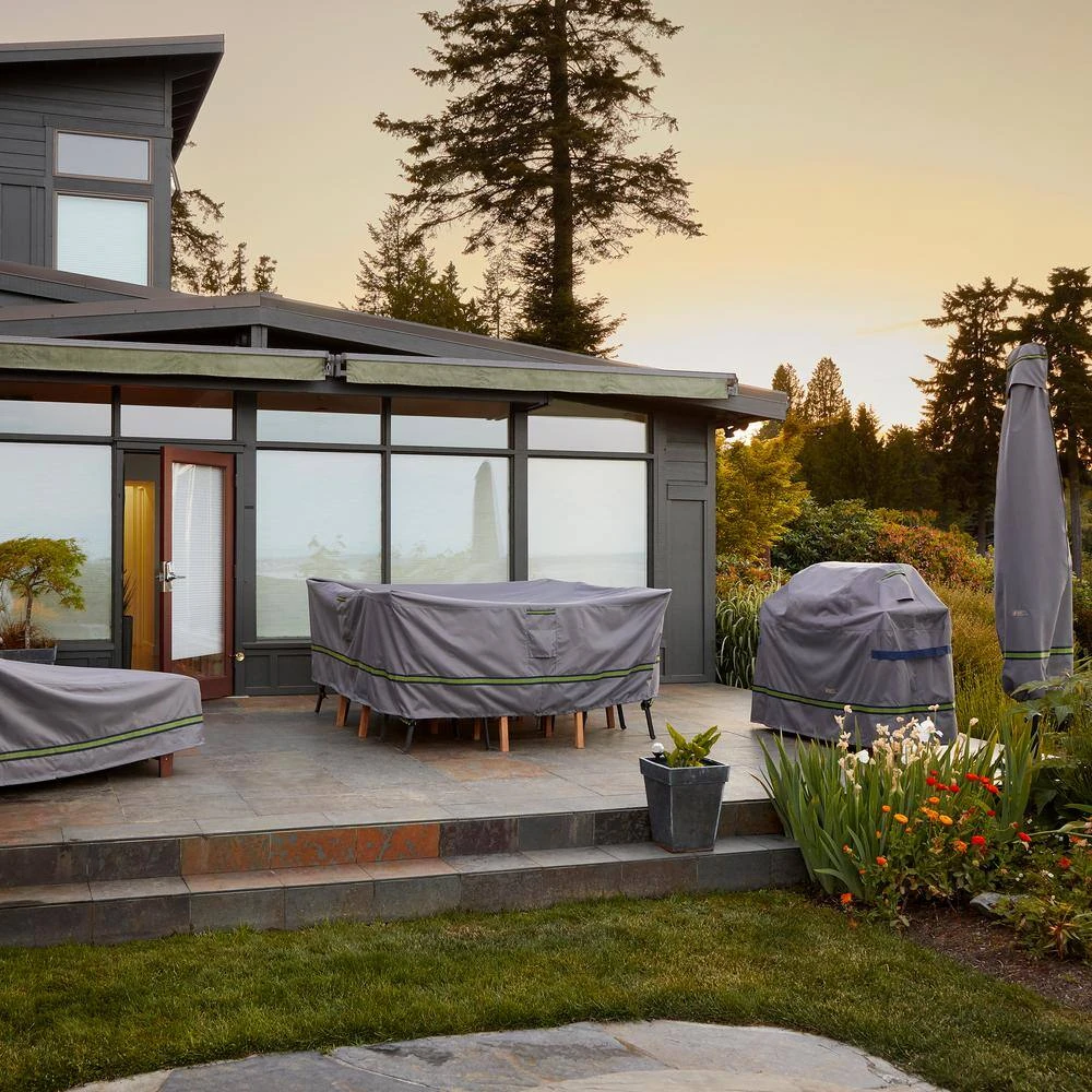 Duck Covers Soteria 50 In. Grey Round Fire Pit Cover 6 Duck Covers Soteria 50 In. Grey Round Fire Pit Cover - Image 6