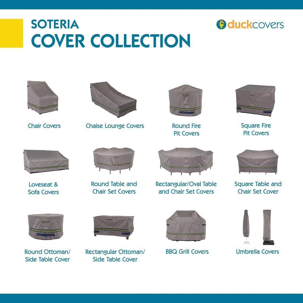 Duck Covers Soteria 50 In. Grey Round Fire Pit Cover 7 Duck Covers Soteria 50 In. Grey Round Fire Pit Cover - Image 7