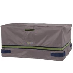 Duck Covers Soteria 56 In. Grey Rectangular Fire Pit Cover