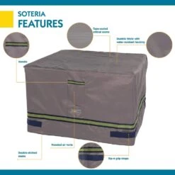 Duckcovers Soteria 32 In. Square Fire Pit Cover -Fire Place Store classic accessories fire pit covers and accessories rfps3232 a0 1000