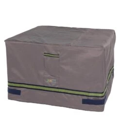 Duckcovers Soteria 40 In. Grey Square Fire Pit Cover