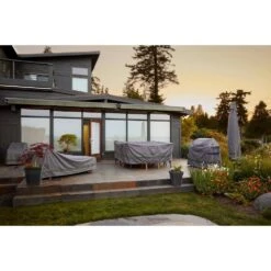 Duckcovers Soteria 40 In. Grey Square Fire Pit Cover -Fire Place Store classic accessories fire pit covers and accessories rfps4040 d4 1000