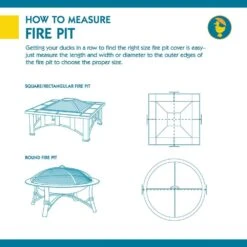 Duck Covers Ultimate 40 In. Square Fire Pit Cover -Fire Place Store classic accessories fire pit covers and accessories ufps4040 e1 1000