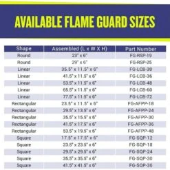 41.5 In. X 17.5 In. Tempered Glass Flame Guard -Fire Place Store clear american fire glass fire pit covers and accessories fg afpp 36 76 1000