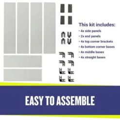 53.5 In. X 19.5 In. Tempered Glass Flame Guard -Fire Place Store clear american fire glass fire pit covers and accessories fg afpp 48 4f 1000