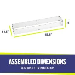 65.5 In. X 11.5 In. Tempered Glass Flame Guard -Fire Place Store clear american fire glass fire pit covers and accessories fg lcb 60 c3 1000