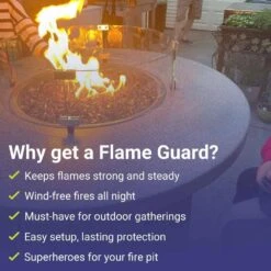 29 In. Tempered Glass Flame Guard -Fire Place Store clear american fire glass fire pit covers and accessories fg rsp 25 1f 1000