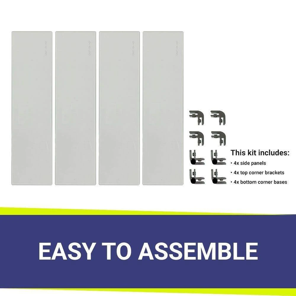 23.5 In. X 23.5 In. Tempered Glass Flame Guard 3 23.5 In. X 23.5 In. Tempered Glass Flame Guard - Image 3