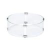 17 In. Round Tempered Glass Fire Pit Wind Guard For 13 In. Round Drop-In Fire Pit Burner Pan
