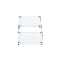 23.5 In. X 11.5 In. Tempered Glass Fire Pit Wind Guard For 18 In. X 6 In. Rectangular Drop-In Fire Pit Pan -Fire Place Store clear celestial fire glass fire pit covers and accessories fg 18 6 4f 1000