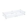 41 In. X 17 In. Tempered Glass Fire Pit Wind Guard For 36 In. X 12 In. Rectangular Drop-In Fire Pit Pan