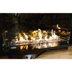 41.5 In. X 11.5 In. Tempered Glass Fire Pit Wind Guard For 36 In. X 6 In. Rectangular Drop-In Fire Pit Pan 7 41.5 In. X 11.5 In. Tempered Glass Fire Pit Wind Guard For 36 In. X 6 In. Rectangular Drop-In Fire Pit Pan -Fire Place Store clear celestial fire glass fire pit covers and accessories fg 36 6 31 1000