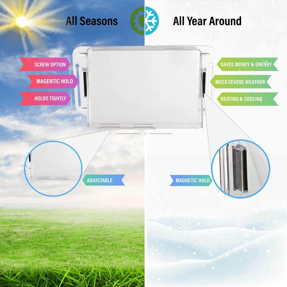 Adjustable Magnetic Heat And Air Deflector For Vents, Sidewall, And Ceiling Registers (2-Pack) 6 Adjustable Magnetic Heat And Air Deflector For Vents, Sidewall, And Ceiling Registers (2-Pack) - Image 6