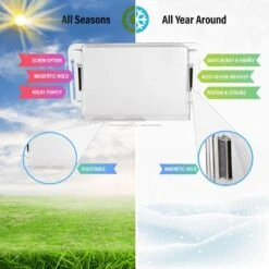 Adjustable Magnetic Heat And Air Deflector For Vents Sidewall And Ceiling Registers -Fire Place Store clear home intuition registers grilles hd08601 fa 1000