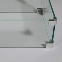 Fire Pit Wind Guard 27.1 In. X 11.6 In. X 5.5 In. Rectangular Transparent Tempered Glass With Polished Aluminum Brackets 9 Fire Pit Wind Guard 27.1 In. X 11.6 In. X 5.5 In. Rectangular Transparent Tempered Glass With Polished Aluminum Brackets -Fire Place Store clear misopily fire pit covers and accessories sa11 328b311 4f 1000