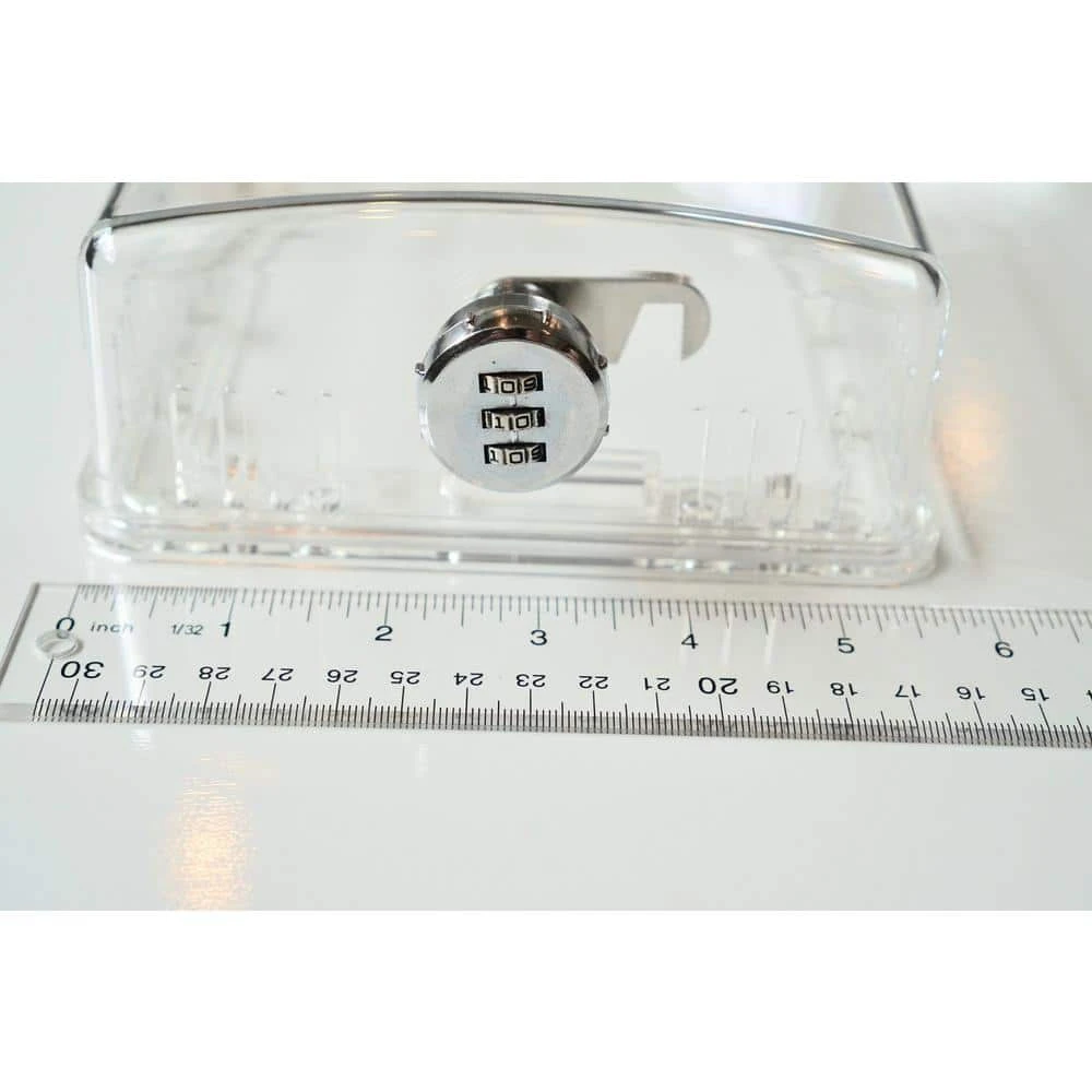 9-1/4 In. X 6 In. X 2-5/8 In. Keyless Combination Lock Thermostat Guard Cover, Clear (10-Pack) 5 9-1/4 In. X 6 In. X 2-5/8 In. Keyless Combination Lock Thermostat Guard Cover, Clear (10-Pack) - Image 5
