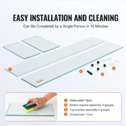 Glass Wind Guard For Rectangular Fire Pit Table 31 X 12.5 X 6.5 In. X 0.31 In. Thick Sturdy Tempered Glass Panel W/Feet 11 Glass Wind Guard For Rectangular Fire Pit Table 31 X 12.5 X 6.5 In. X 0.31 In. Thick Sturdy Tempered Glass Panel W/Feet -Fire Place Store clear vevor fire pit covers and accessories fx30 511 56inmohvv0 1f 1000