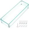 Fire Pit Wind Guard 38 X 10.5 X 6 In. Glass Wind Guard 0.3 In. Thick Rectangular Glass Shield For Propane,Gas,Outdoor