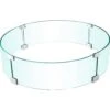 Fire Pit Wind Guard 22.8 X 22.8 X 6 In. Clear Tempered Glass Flame Guard 0.25 In. Thick Round Glass Shield For Outdoor