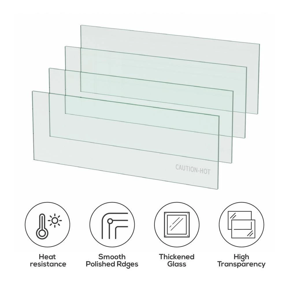 Fire Pit Square Flame Guard Screen, 40.5 In. X 40.5 In. Clear Tempered Glass Fire Table Wind Guard Shield 5 Fire Pit Square Flame Guard Screen, 40.5 In. X 40.5 In. Clear Tempered Glass Fire Table Wind Guard Shield - Image 5