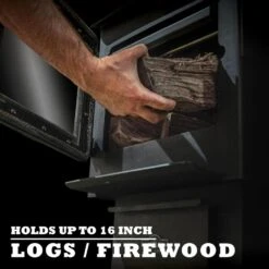 Heats Up To 2,000 Sq. Ft. Ontario Wood Stove - Black -Fire Place Store cleveland iron works wood stoves f500105 44 1000