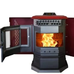 HP22 Pellet Stove 2800 Sq Ft EPA Certified In Burgundy -Fire Place Store comfortbilt pellet stoves hp22 burgundy 1f 1000