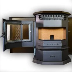 HP22SS Pellet Stove 2800 Sq Ft EPA Certified In Brown And SS Trim -Fire Place Store comfortbilt pellet stoves hp22ss brown 4f 1000