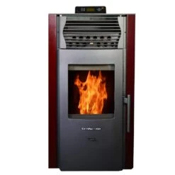 HP50-Burgundy Pellet Stove 2,200 Sq. Ft. EPA Certified In Burgundy