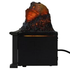 27 In. Infrared Smart Wi-Fi And Remote Control Electric Fireplace Log Set With LED Flames, Crackling Sound -Fire Place Store country living electric fireplace logs cl ls 200 3 1f 1000