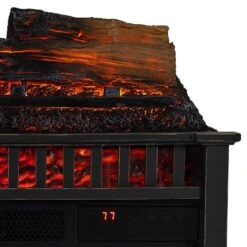 27 In. Infrared Smart Wi-Fi And Remote Control Electric Fireplace Log Set With LED Flames, Crackling Sound -Fire Place Store country living electric fireplace logs cl ls 200 3 fa 1000