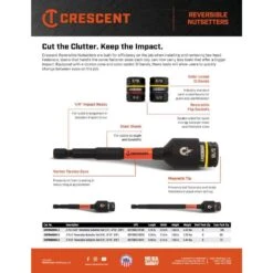 Crescent 2-5/8 In. Reversible Nut Setter Set (2-Piece) 9 Crescent 2-5/8 In. Reversible Nut Setter Set (2-Piece) -Fire Place Store crescent hvac tools cavrn2dhx 2 e1 1000