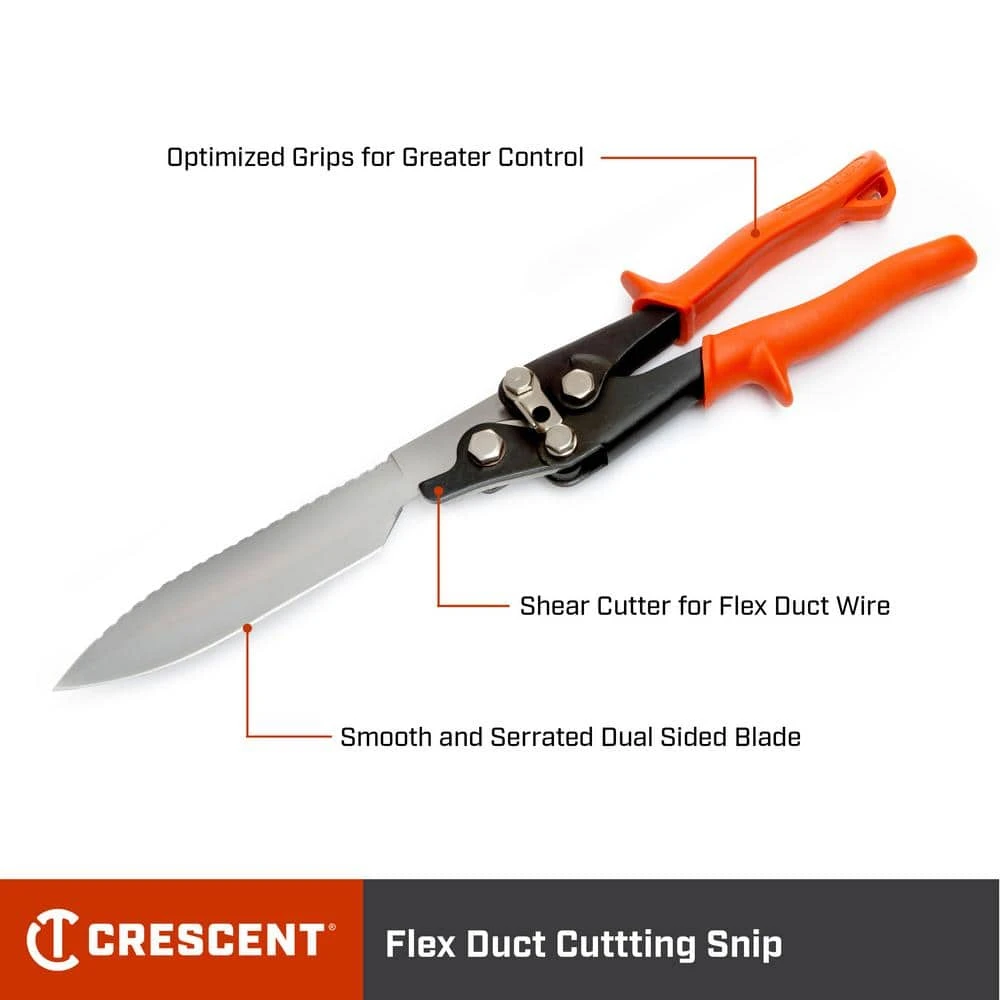 Crescent 17-1/2 In. Flex Duct Cutting Snips With Sheath 2 Crescent 17-1/2 In. Flex Duct Cutting Snips With Sheath - Image 2