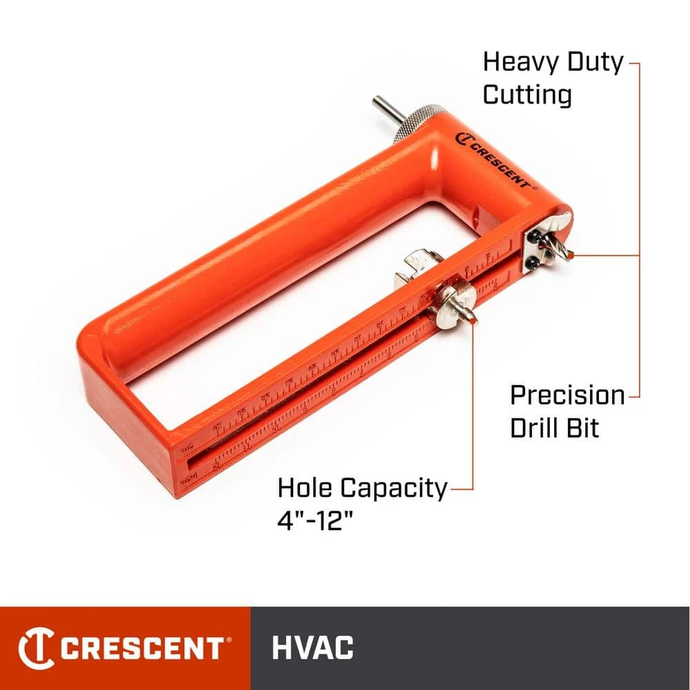 Crescent 17-3/8 In. Circle Hole Duct/Glass Cutter 2 Crescent 17-3/8 In. Circle Hole Duct/Glass Cutter - Image 2