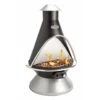 31 In. X 31 In. Steel Chimenea Propane Fire Pit In Black
