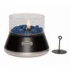 Outdoor 7.25 In. H Petite Tabletop Fire Bowl With Glass Stones