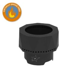 The Ridge NHL 15.7 In. X 12.5 In. Round Steel Wood Pellet Portable Fire Pit - Dallas Stars -Fire Place Store dallas stars blue sky outdoor living wood burning fire pits pfp1513 ds 1d 1000