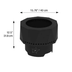 The Ridge NHL 15.7 In. X 12.5 In. Round Steel Wood Pellet Portable Fire Pit - Dallas Stars -Fire Place Store dallas stars blue sky outdoor living wood burning fire pits pfp1513 ds a0 1000