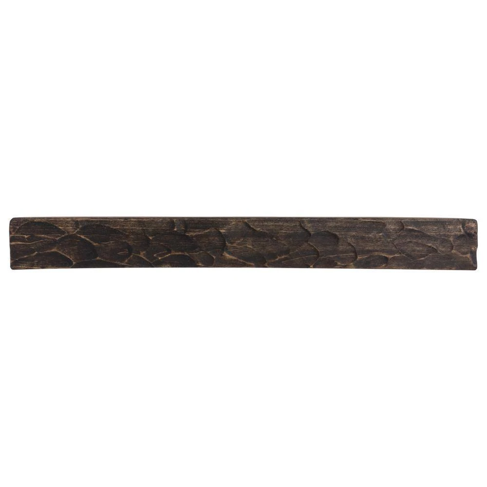 Rough Hewn 72 In. X 5.5 In. Dark Chocolate Mantel 3 Rough Hewn 72 In. X 5.5 In. Dark Chocolate Mantel - Image 3