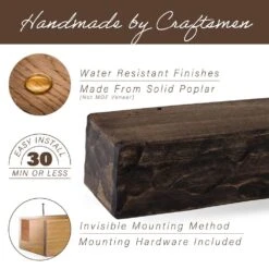 Rough Hewn 72 In. X 5.5 In. Dark Chocolate Mantel 16 Rough Hewn 72 In. X 5.5 In. Dark Chocolate Mantel -Fire Place Store dark chocolate dogberry collections mantel shelves m hewn 7205 dkch none d4 1000