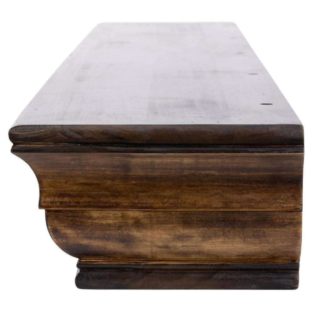 60 In. Dark Chocolate Shaker Mantel Shelf 5 60 In. Dark Chocolate Shaker Mantel Shelf - Image 5