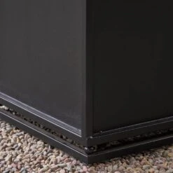 Marcel 26.75 In. W X 13.25 In. H Round Lightweight Concrete Outdoor Patio Propane Fire Pit In Dark Grey -Fire Place Store dark grey noble house fire pit kits 67444 66 1000