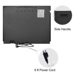 27.1 In. Width Back Electric Fireplace Insert With 3-Flame, Thermostat, Crackling Speaker -Fire Place Store delandgrand electric fireplace inserts ef28gdg04 76 1000