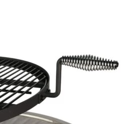 2-In-1 34 In. X 16 In. Round Steel Wood Burning Fire Pit And Grill With 360° Tabletop Griddle In Denali Black -Fire Place Store denali black hotshot wood burning fire pits 52561 1d 1000