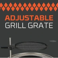 2-In-1 34 In. X 16 In. Round Steel Wood Burning Fire Pit And Grill With 360° Tabletop Griddle In Denali Black -Fire Place Store denali black hotshot wood burning fire pits 52561 40 1000