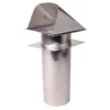 Flanged Aluminum 4 In. Dryer Vent With Clamps