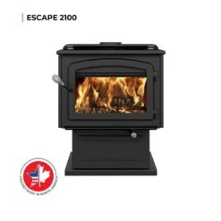 Escape 2100 Wood Stove On Pedestal 2,700 Sq. Ft. EPA Certified -Fire Place Store drolet wood stoves db03129 44 1000