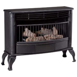 25,000 BTU Vent-Free Indoor Liquid Propane Gas Stove With Thermostat Control -Fire Place Store duluth forge freestanding gas stoves 170881 1f 1000