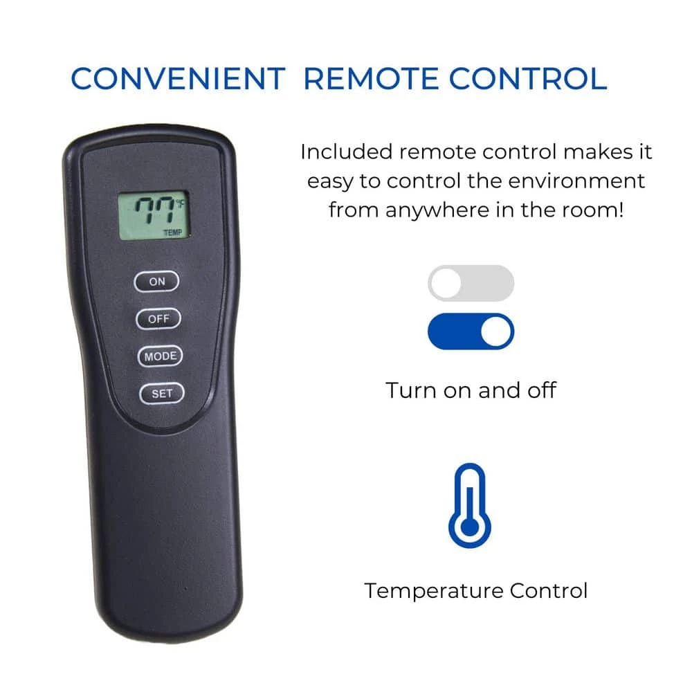 18 In. Stacked Red Oak Vent Free Indoor Propane Gas Log Set With Remote Thermostat Control And Fiber Logs 10 18 In. Stacked Red Oak Vent Free Indoor Propane Gas Log Set With Remote Thermostat Control And Fiber Logs - Image 10